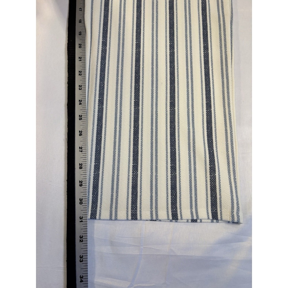 Derek Heart Women's L/XL White Blue Striped Wide Leg Pants Coastal BOHO Resort - Picture 7 of 7